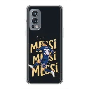 Чехлы для OnePlus Nord 2 (Leo чемпион) (AlphaPrint) (Messi ПСЖ)