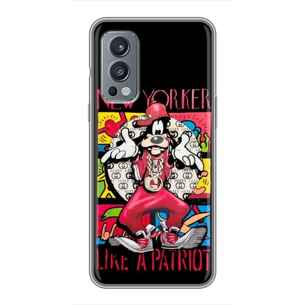 Чехол с принтом «Мультяшный Волк» для OnePlus Nord 2
