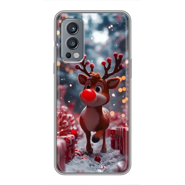 Чохол з принтом «Олень серед подарунків» для OnePlus Nord 2