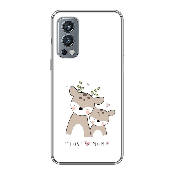 Чехол с принтом «Оленята мама и малыш» для OnePlus Nord 2