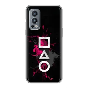 Чохол Гра в кальмара для OnePlus Nord 2 (Символи Гра кальмара)