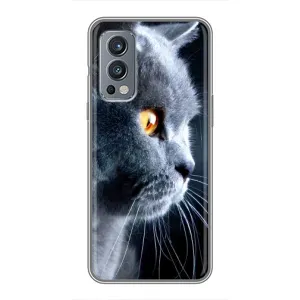 Чохли з Котиками для OnePlus Nord 2 (VPrint) (Сірий Кіт)