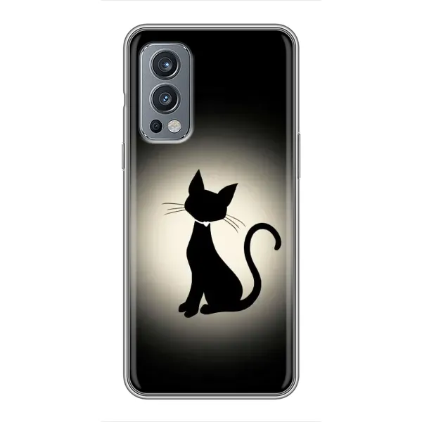 Чохол з принтом «Силует котика» для OnePlus Nord 2