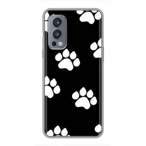 Чехлы с собаками для OnePlus Nord 2 (VPrint) (Следы собаки)