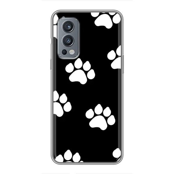 Чехол с принтом «Следы собаки» для OnePlus Nord 2