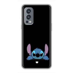 Чохол з принтом Стіч на OnePlus Nord 2 (Стіч на чорному)