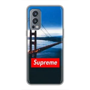 Чехол для OnePlus Nord 2 с картинкой Supreme (AlphaPrint) (Стиль Supreme)