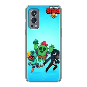 Чехлы Brawl Stars для OnePlus Nord 2 (AlphaPrint) (Трио героев)