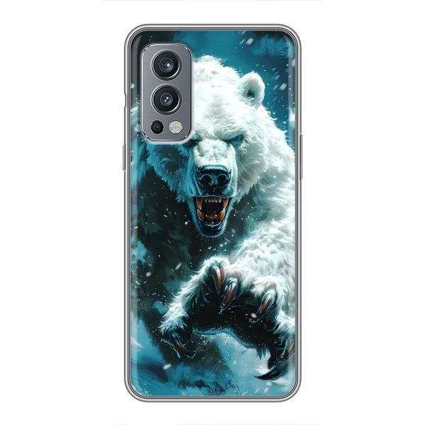 Чехол с принтом «Полярный медведь» для OnePlus Nord 2