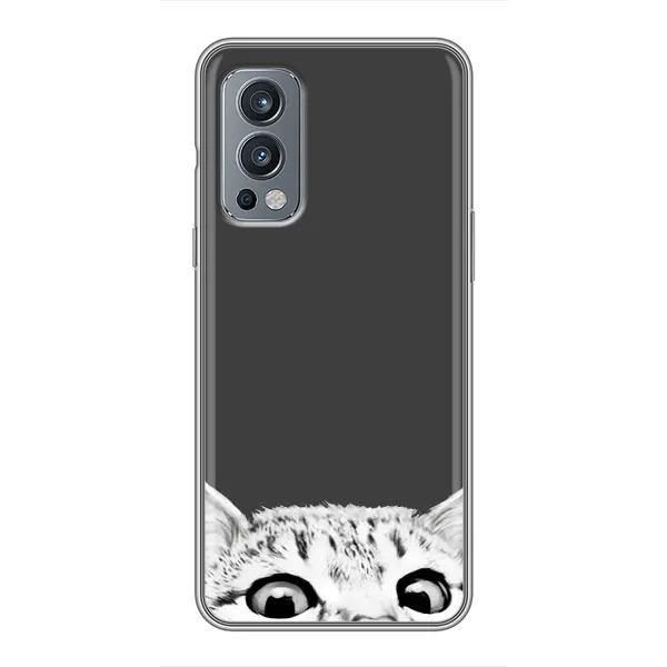 Чехол с принтом «Выглядывает кот» для OnePlus Nord 2