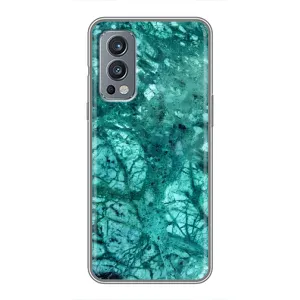 Мраморний чехол на OnePlus Nord 2 (VPrint) (Зелений мрамор)