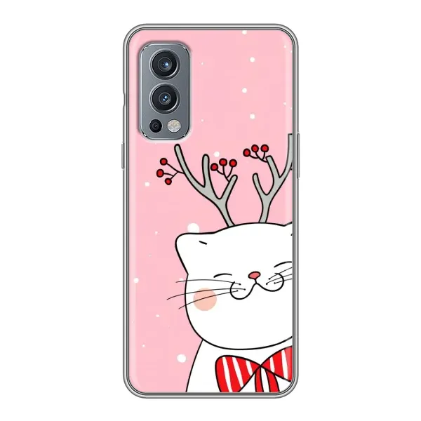 Чехол с принтом «Зимний кот» для OnePlus Nord 2