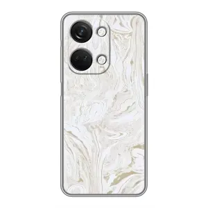 Мраморный чехол на OnePlus Nord 3 5G (VPrint) (Белый мрамор)