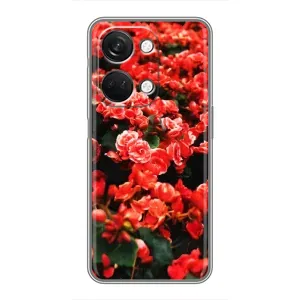 Чехлы с Цветами для OnePlus Nord 3 5G (VPrint) (Цветы красные)