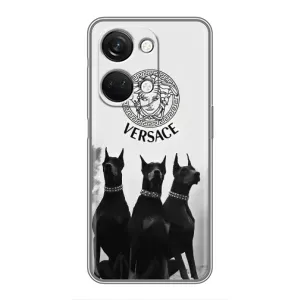 Чехлы VERSACE для ВанПлас Норд 3 5G (PREMIUMPrint) (Доберман Версаче)