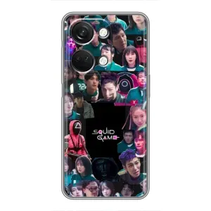 Чехол Гра в кальмара для OnePlus Nord 3 5G (Коллаж Игра кальмара)