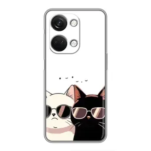 Чехол с рисунком кот на OnePlus Nord 3 5G (Коты в очках)