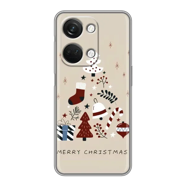 Чохол з принтом «Merry Christmas» для OnePlus Nord 3 5G