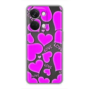 Чехлы для любимой на ВанПлас Норд 3 5G (VPrint) (Pink hearts)