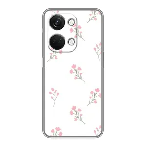 Чехол с розовым рисунком для OnePlus Nord 3 5G (Розовые цветы)