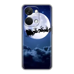 Новогодние Чехлы для ВанПлас Норд 3 5G (VPrint) (Санта - луна)
