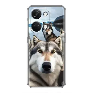 Чехол с Хаски для OnePlus Nord 3 5G - (AlphaPrint) (Селфи ХАски)
