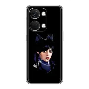 Чехлы Венсдей на OnePlus Nord 3 5G Уэнсдей (AlphaPrint) (серьезная Уэнздей)