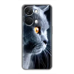 Чехлы с Котиками для OnePlus Nord 3 5G (VPrint) (Серый Кот)