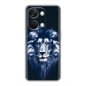 Чохол з картинкою ЛЕВ для OnePlus Nord 3 5G (VPrint) (Синій Лев)