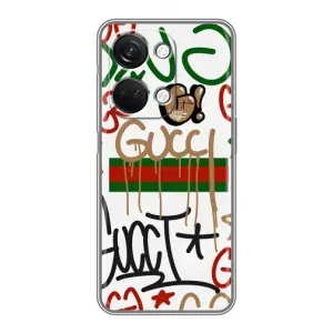 Брендновые Чехлы для OnePlus Nord 3 5G - (PREMIUMPrint) (Стиль GUUCI)