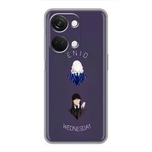 Чехлы Венсдей на OnePlus Nord 3 5G Уэнсдей (AlphaPrint) (Уэнздей и подруга)