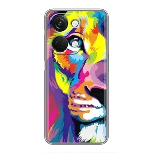 Чохол з картинкою ЛЕВ для OnePlus Nord 3 5G (VPrint) (Яскравий Лев)