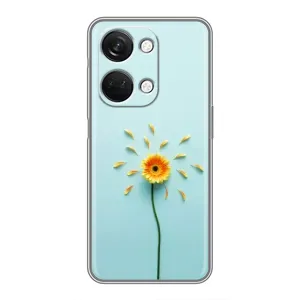 Чехлы с Цветами для OnePlus Nord 3 5G (VPrint) (Желтый цветок)