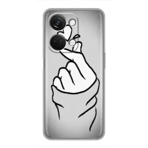 Чехол с принтом для OnePlus Nord 3 5G (AlphaPrint - Знак сердечка) (Значок Love)