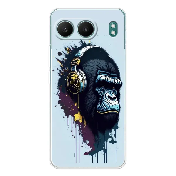 Чехол с принтом «Горилла в наушниках» для OnePlus Nord 4