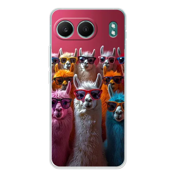 Чехол с принтом «Ламы в очках» для OnePlus Nord 4