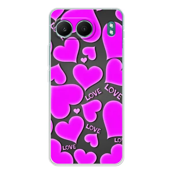 Чохол з принтом «Pink hearts» для OnePlus Nord 4