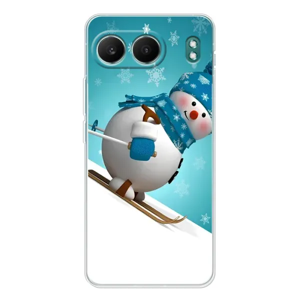 Чехол с принтом «Снеговик на лыжах» для OnePlus Nord 4