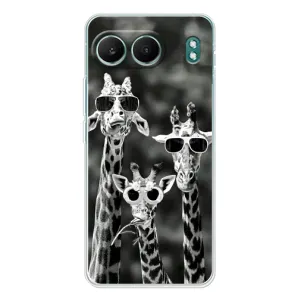 Силіконовий чохол з КАРТИНКАМИ літо для OnePlus Nord 4 (AlphaPrint) (Жирафи в окулярах)