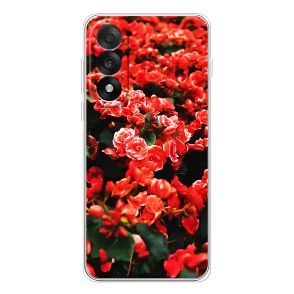 Чехол с принтом «Цветы красные» для OnePlus Nord 5
