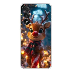 Яскравий чохол для OnePlus Nord 5 з Зимові Оленята (Олень з шарфом)