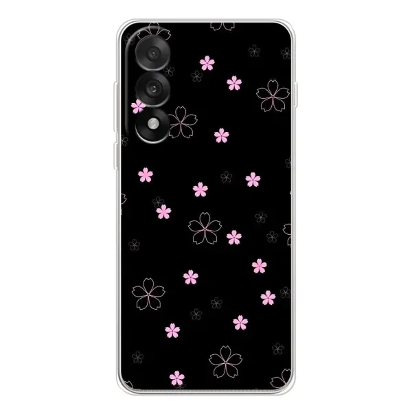 Чехол с принтом «Розовые цветы на черном» для OnePlus Nord 5