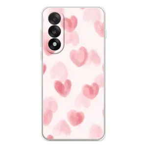 Чехол с розовым рисунком для OnePlus Nord 5 (Розовые сердечки)