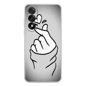 Чехол с принтом для OnePlus Nord 5 (AlphaPrint - Знак сердечка) (Значок Love)