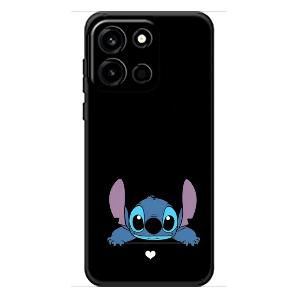 Чохол з принтом «Стіч на чорному» для OnePlus Nord 6