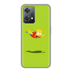Чехол с Симпсонами для OnePlus Nord CE 2 (5G) (IV2201) (VPrint) (Барт Симпсон)