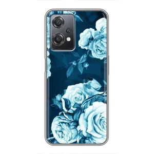 Чехлы (ART) Цветы на OnePlus Nord CE 2 (5G) (IV2201) (VPrint) (Голубые Бутоны)