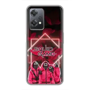 Чехол Гра в кальмара для OnePlus Nord CE 2 (5G) (IV2201) (Охранники Игра кальмара)