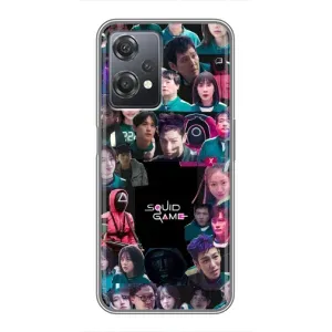 Чехол Гра в кальмара для OnePlus Nord CE 2 (5G) (IV2201) (Коллаж Игра кальмара)