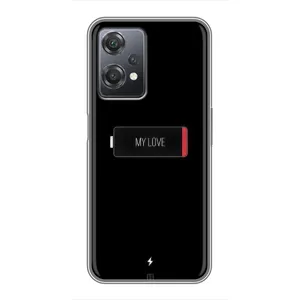Чехлы для любимой на ВанПлас Норд СЕ 2 5G (VPrint) (Love battery)